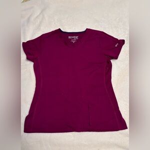 Grey's Anatomy Women's Scrub Top - Burgundy - Great condition